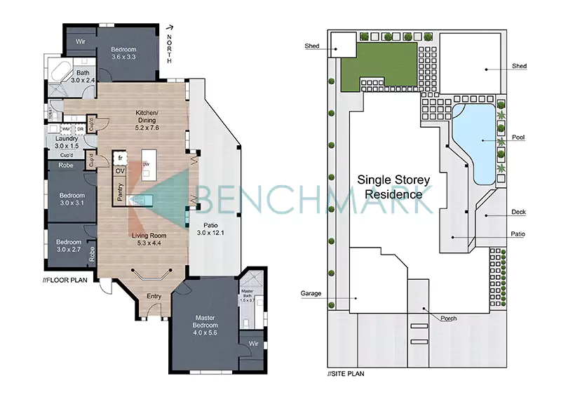 2D Textured Floor Plans