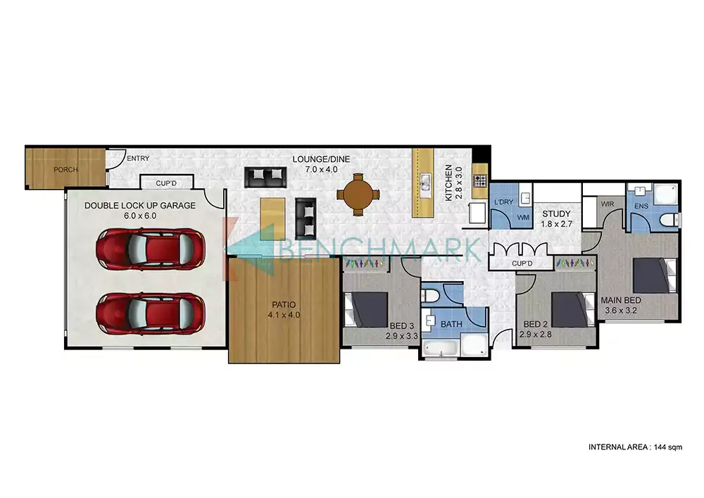 2D Textured Floor Plan Services
